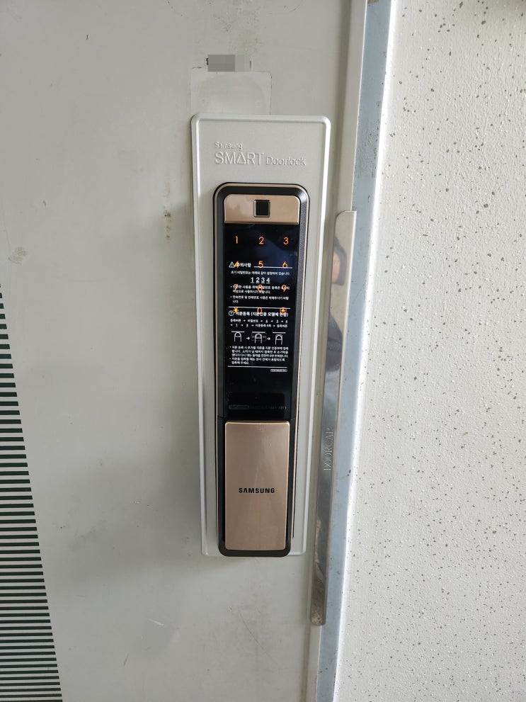  파주열쇠 검산동 빠른 지문인식 삼성 도어락 SHP DP960 디지털 번호키 교체 열쇠 출장