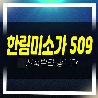  남양주 묵현리 스키장마을 인근 한림미소가 509 신축빌라 3억대 분양/매매 현장안내!