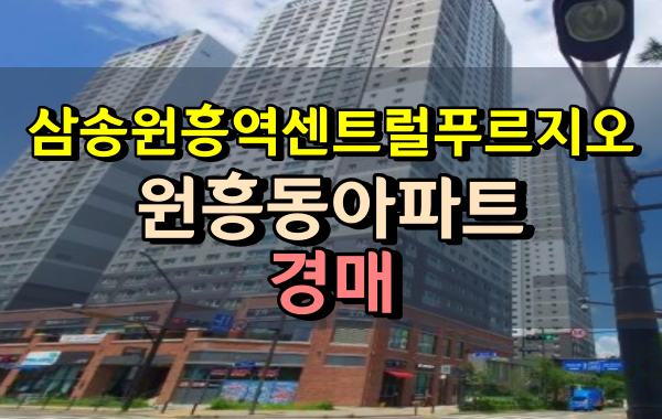 삼송원흥역센트럴푸르지오 37평형 덕양구아파트경매