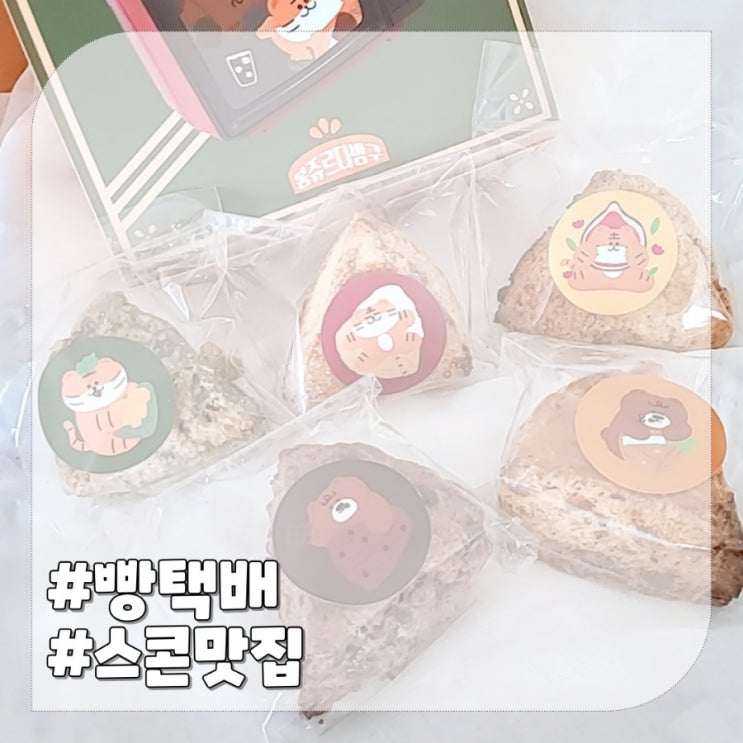  빵택배로 찾은 인생 스콘 맛집 봉주르다방구