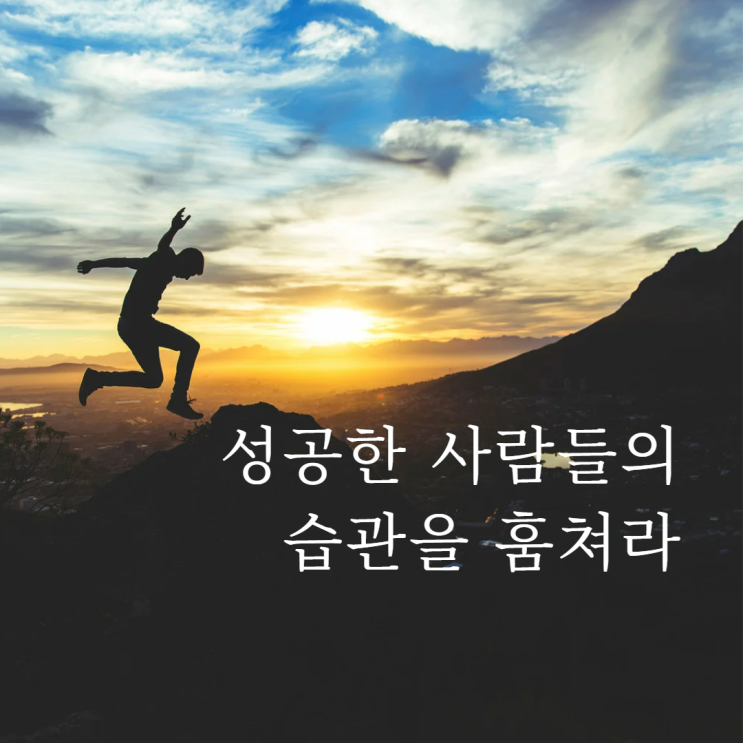  성공한 사람들의 습관을 훔쳐라, 운명을 바꾸는 작은 습관