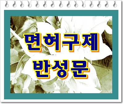  공주 홍성 음주운전 행정사 (반성문에 대하여)