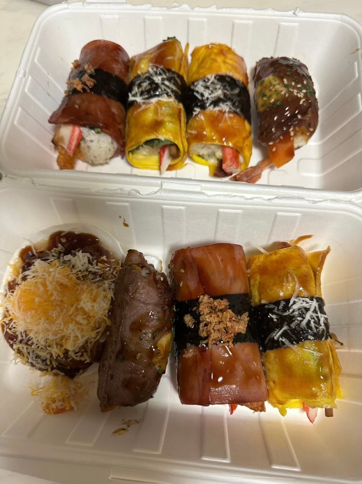  토핑 유부초밥 : 롯데 백화점 동탄점 도제 신메뉴 도제마리 후기 ( 가격 메뉴 )