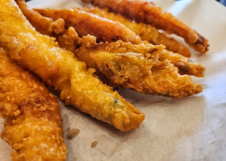  배부른 영종도맛집 깡왕새우튀김,구읍뱃터 분식맛집