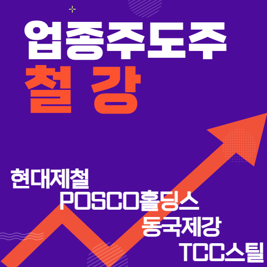 업종주도주 - 철강(현대제철,POSCO홀딩스,동국제강,TCC스틸 주식주가분석 및 전망)