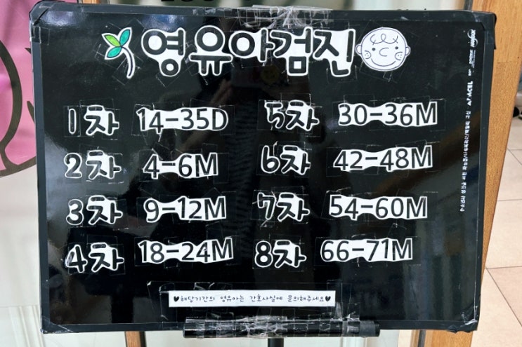  영유아 건강검진 시기와 차수, 결과표