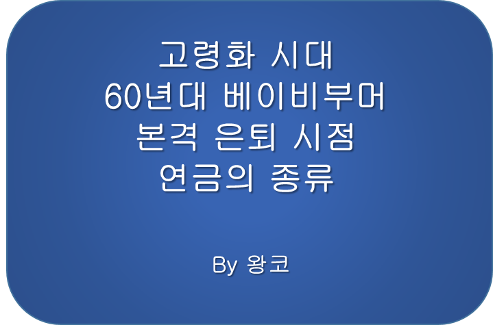  베이비부머 은퇴 시대의 공적 사적 연금의 종류