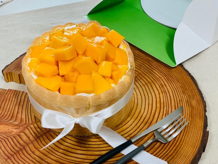  망고의 계절이 돌아왔어요! 망고샤를로뜨, 망고케이크만들기 / 문화센터 수업후기