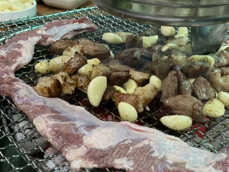  용인 전국구 맛집 황소고집 본점에서 통갈매기살