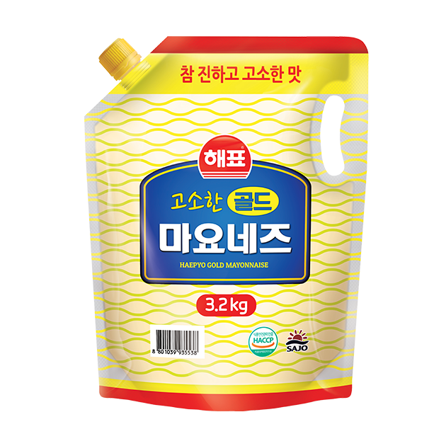 사조해표 고소한 골드 마요네즈 3.2kg 스파우트 업소용 대용량