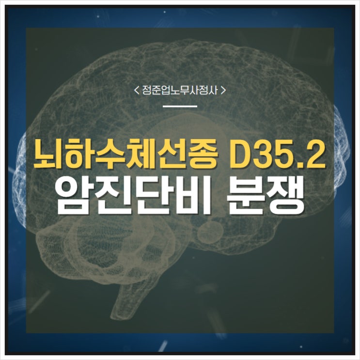  뇌하수체선종 D35.2 암보험금 분쟁