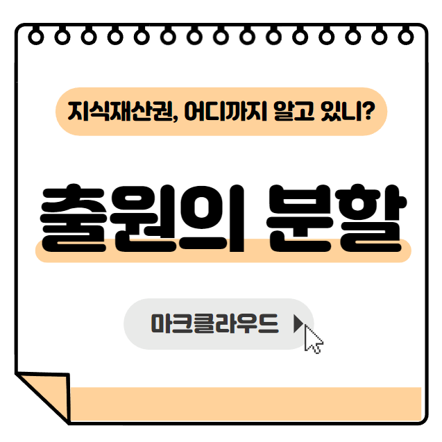 지식재산권 출원의 분할 요약정리