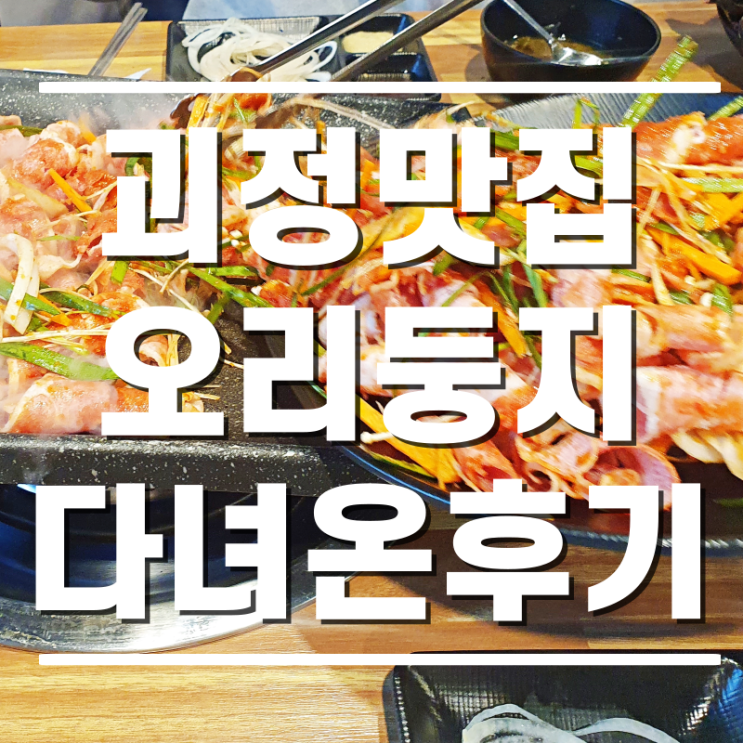  [괴정맛집] 오리불고기가 맛난 괴정오리둥지 다녀온 후기