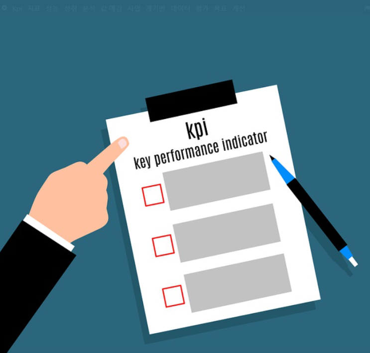  KPI의 뜻, 부서별 적용사례