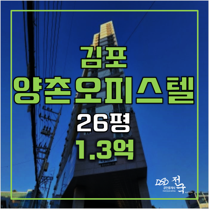 김포경매 엘비스 오피스텔 구래역 1.3억! 26평 김포경매 엘비스 오피스텔 구래역 1.3억! 26평