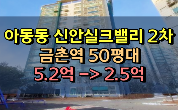 금촌역아파트 경매 신안실크밸리2차 56평