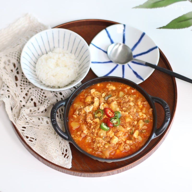스팸요리 고추장찌개 레시피 이찬원 감자 스팸짜글이 스팸두부찌개