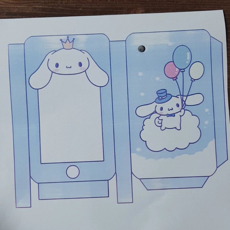 [무료도안] 산리오캐릭터 - 시나모롤 핸드폰 스퀴시 : …