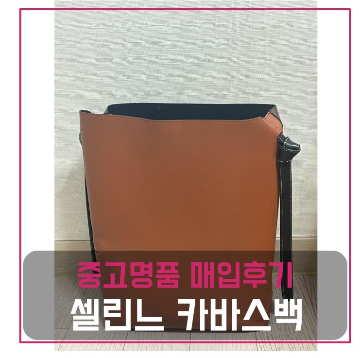  럭션 셀린느 트위스트 카바스백 매입
