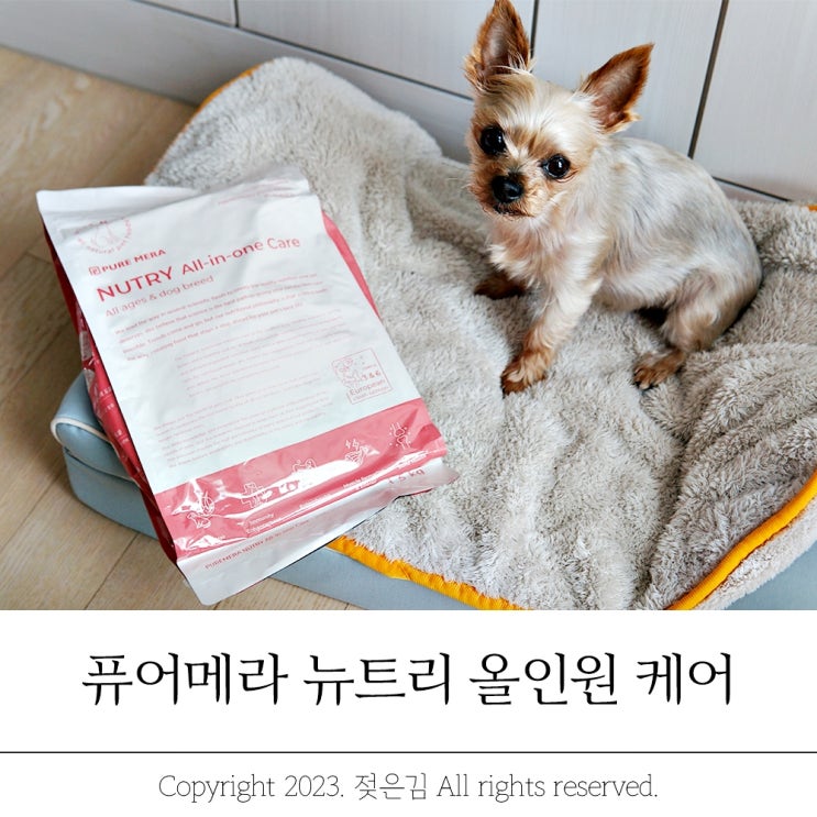 입짧은 강아지 노령견사료 퓨어메라 사료 입짧은 강아지 노령견사료 퓨어메라 사료