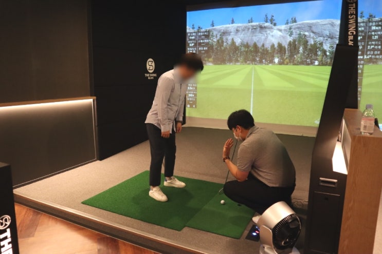  송도골프레슨 더스윙블랙 송도타임스페이스점 받고옴
