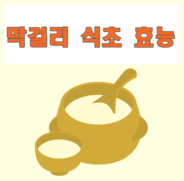 막걸리 식초 효능 함께 알아보자