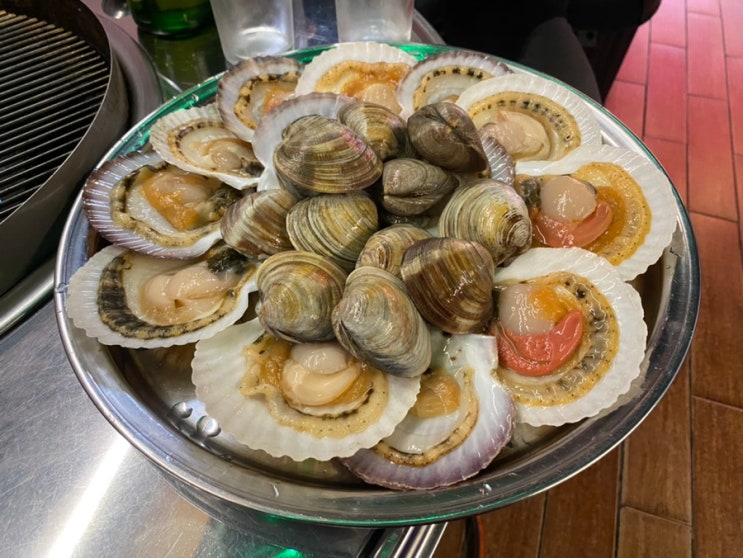  성남 모란역 맛집 쪼개삼겹살 가리비 한판 추천