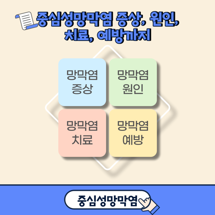  중심성맥락망막염, 중심성망막염 증상, 원인, 치료, 예방까지