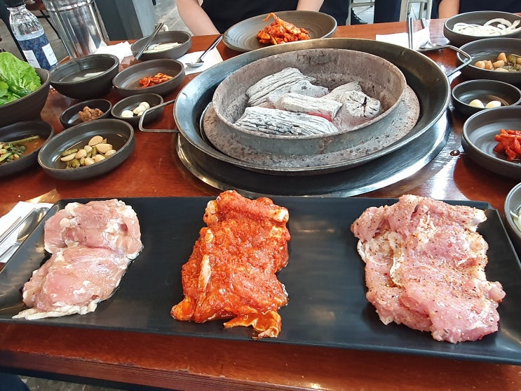  춘천 토담닭갈비 내돈내산 3인세트 후기 고추장닭갈비 맛있게 매운맛