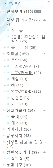 톺아보는 블로그 역사와 블로그 카테고리 공사