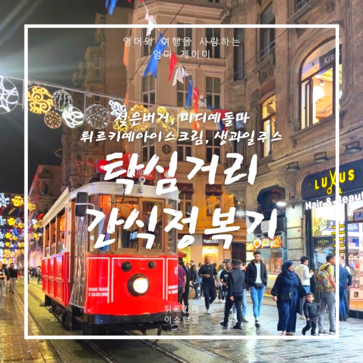  탁심 이스티클랄 맛집, 거리간식정복하기 | 웻버거, 미디예돌마 등등