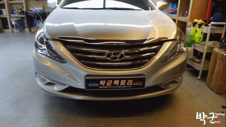  국토부 인증 LED 전조등 교체 시공 2012 YF 소나타 H7 LED 교체 시 공 브라비오 LED 전조등
