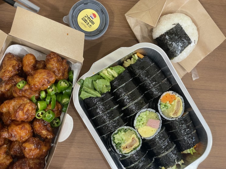 오토김밥 일산점 - 건강한 김밥과 수제 닭강정의 조합이 최고