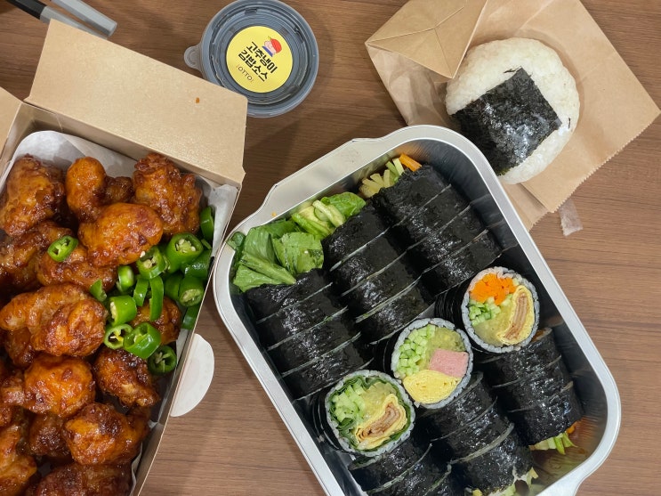  오토김밥 일산점 - 건강한 김밥과 수제 닭강정의 조합이 최고