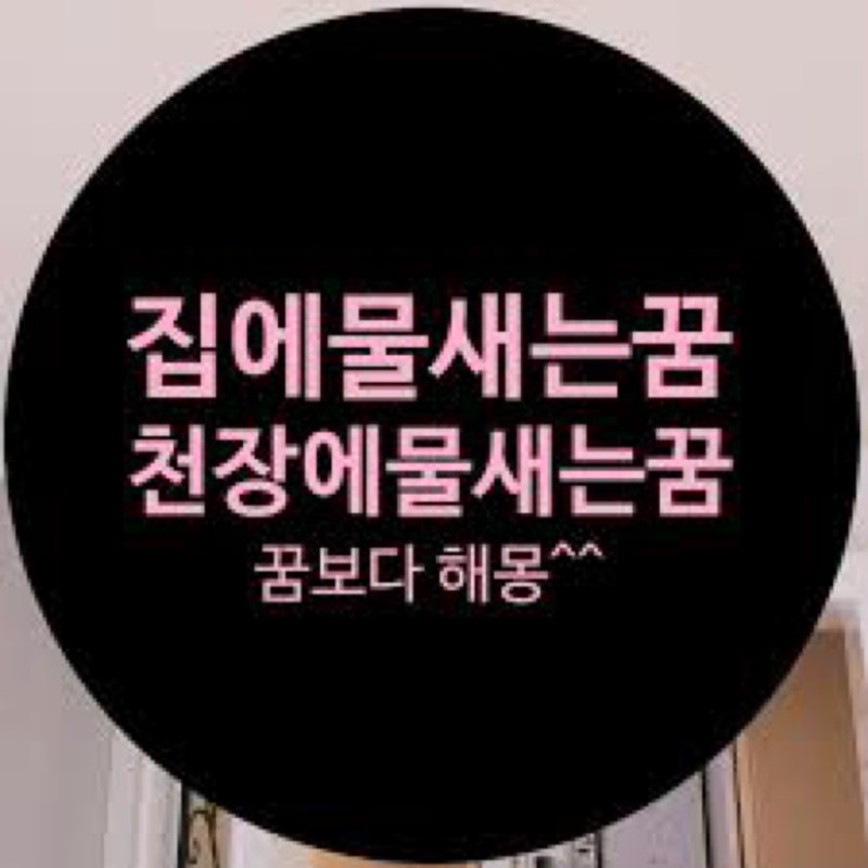 천장에서물새는꿈 여름장마대비 꿈풀이