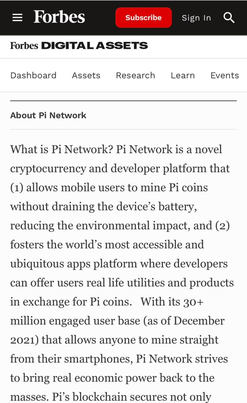 파이코인 포브스에 디지털자산으로 추가💰 #1달에 마이그레이션 2억개 : 네이버 블로그