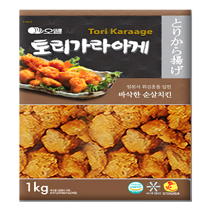  오뗄 토리 가라아게 1kg 일본식 순살치킨 무료 아이스포장