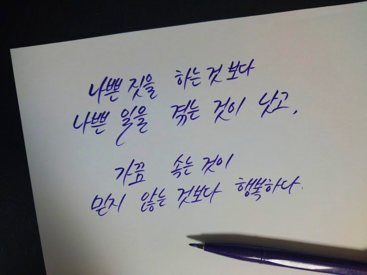 나쁜 짓을 하는 것보다 나쁜 일을 겪는 것이 낫고, 가끔 속는 것이 믿지 않는 것보다 행복하다.
