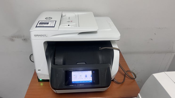  부천 프린터임대 HP8730 컬러잉크복합기 부천 중동 학원 설치후기