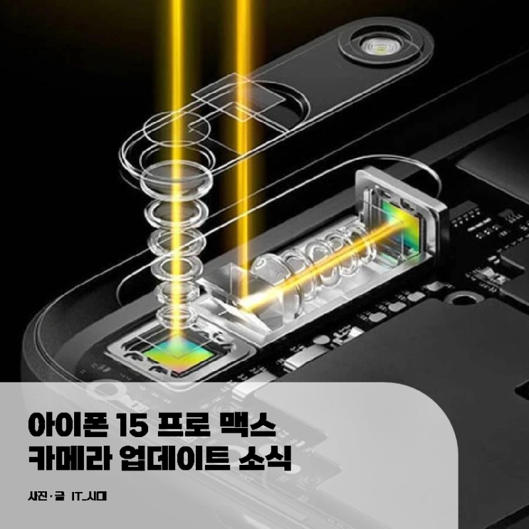  아이폰 15 프로 맥스 카메라 업데이트 소식