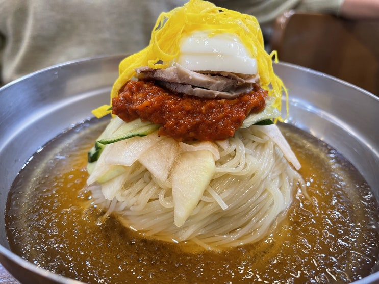  해운대밀면맛집 시원한 가온밀면 웨이팅은 기본 자가제면 해운대시장과 해운대구청 가까움