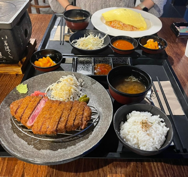  [식사 리뷰] 역북 맛집 후라토 식당, 화로에 구워먹는 규카츠!