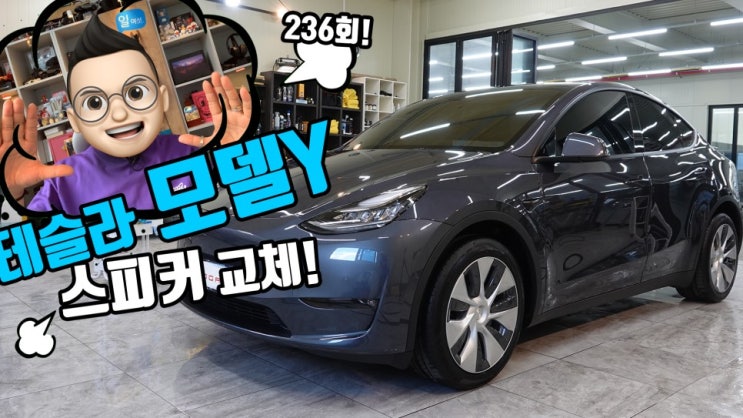  테슬라 모델Y 카오디오! 프런트 스피커만 교체 했어요.! 자칫 침수 차 탈뻔했던 기막힌 스토리