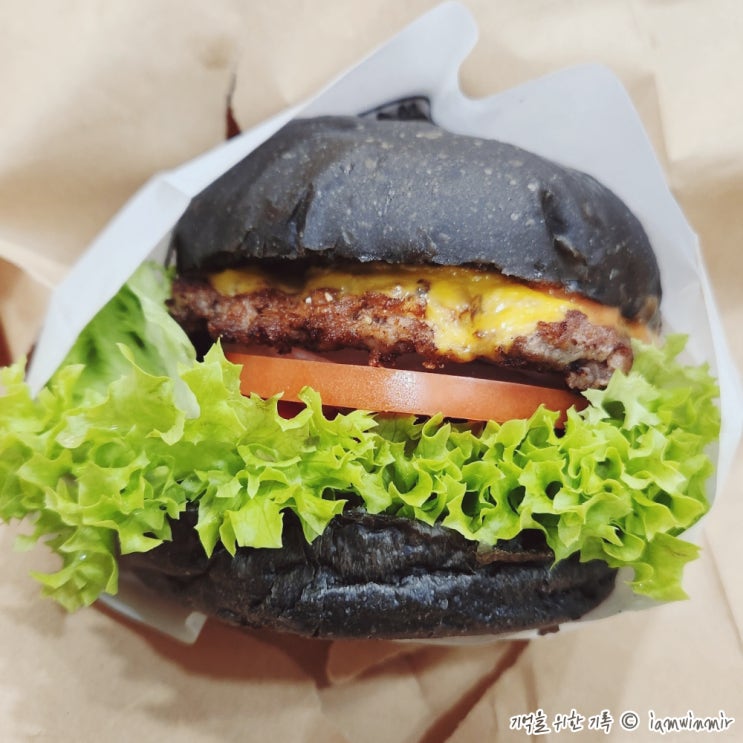 가산동 포장해서 먹은 수제버거 맛집 불독맨션버거