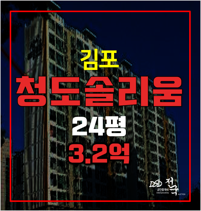 김포아파트경매 3.2억 고촌 청도솔리움 24평 김포아파트경매 3.2억 고촌 청도솔리움 24평