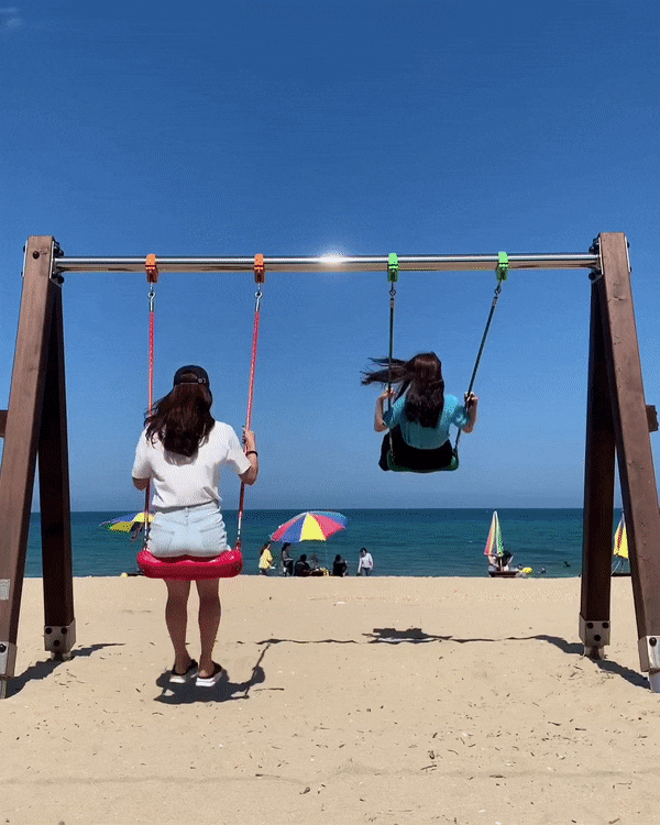  강원도 양양 동호해수욕장 , 모모레펜션, 동해막국수 , 오션뷰 커피볶는집시다모카페