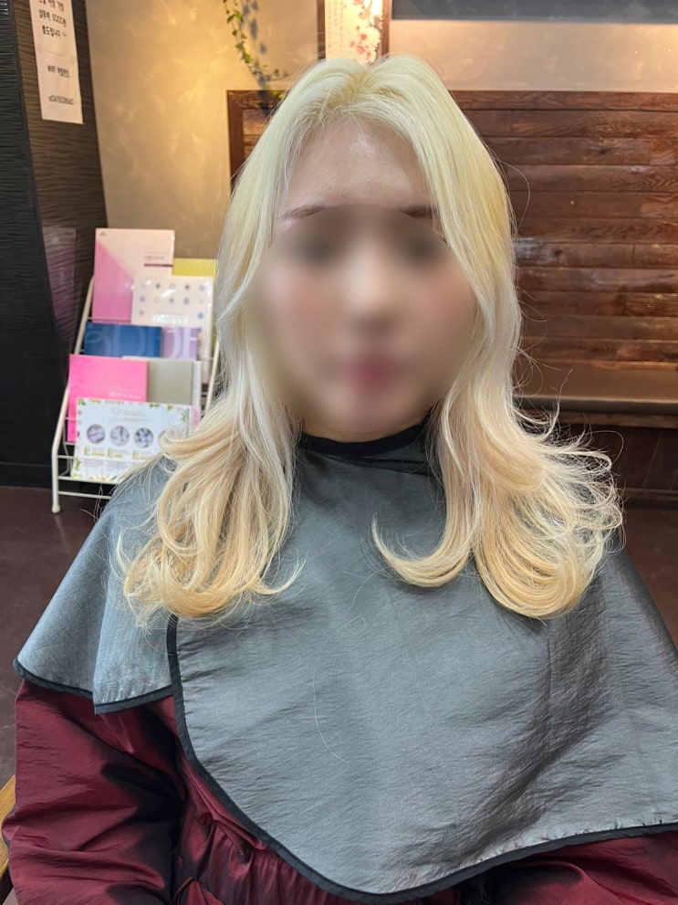  천안 신부동 더 본 헤어 탈색