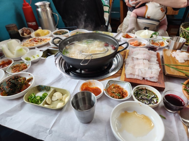  여수 숨은맛집 황가네 하모 샤브샤브