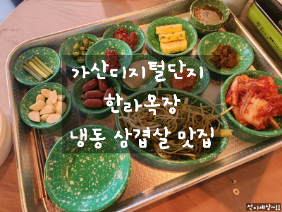  [가산디지털단지 고기] 재방문한 한라목장에서 냉동 삼겹살로 퇴근 후 반주 한잔하고 왔어요~~!! / 내돈 내산 추천집