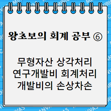  왕초보의 회계 공부 6 무형자산 상각처리 연구개발비 연구비 경상개발비 개발비 회계처리